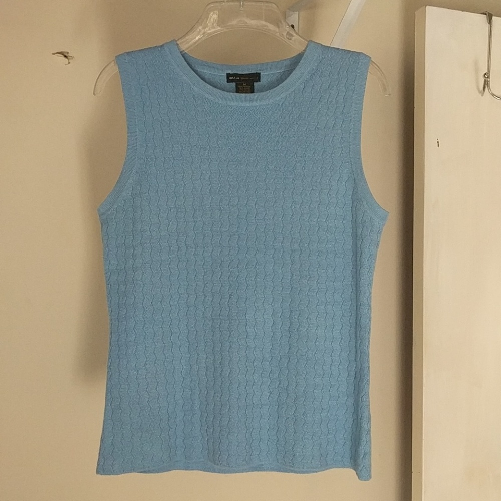 Grace Dane Lewis Sleeveless Knit Sweater Top ! M !